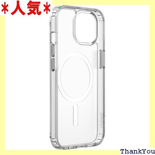 Belkin iPhone 15用クリアケース Mag UV耐性 黄ばみ防止 ソフトTPU MSA019btCL 367