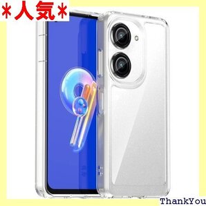 FINON ZenFone 10 ケース ZenFon ド ケース 指紋認証可能モデル 耐衝撃 シンプル クリア 192