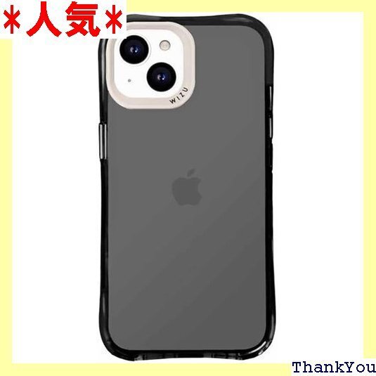 wizu ウィズユー iPhone15 / iPhon アイフォン15 14 13 クリアケース クリアブラック 374