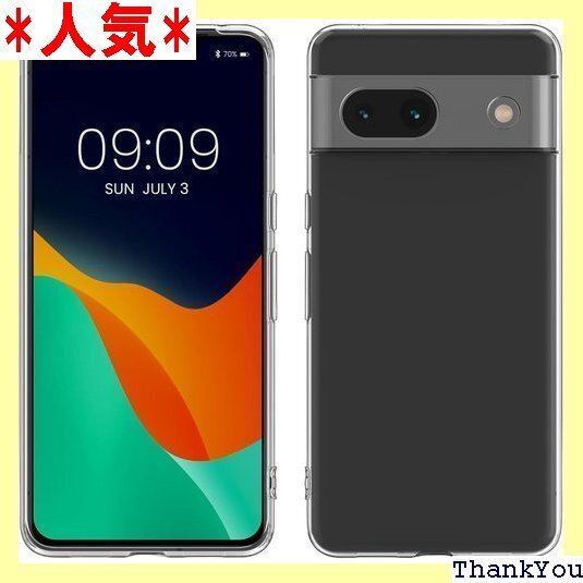 kwmobile Google Pixel 8a対応 ス - クリア TPUケース スリム 保護 耐衝撃 透明 404