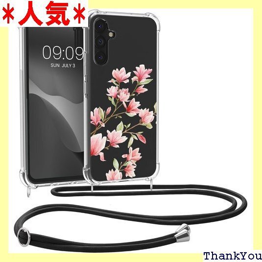 kwmobile スマホショルダー Samsung G PU カバー ストラップ付き - 肩掛け 首掛け 耐衝撃 405