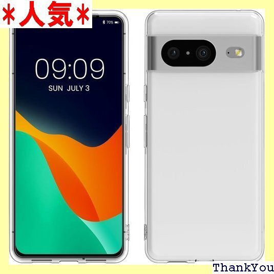 kwmobile Google Pixel 8対応 ケ ス - クリア TPUケース スリム 保護 耐衝撃 透明 433