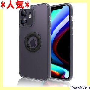 JOOBOY iPhone 12 用 ケース カバー インチ 対応 iPhone12 6.1" 半透明-グレー 442