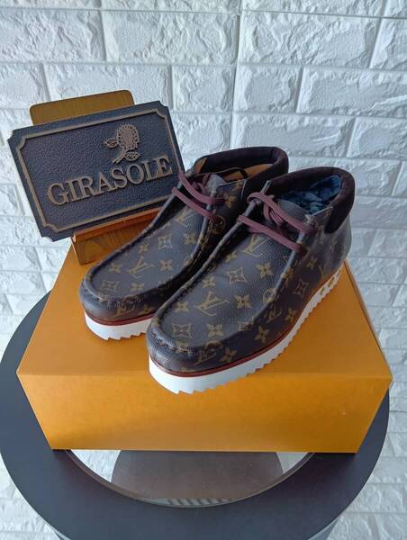 LOUIS VUITTON ルイヴィトン ×NIGO LV モッズラインアンクルブーツ 新品 2020AW 未使用 正規品 希少 レザー 27.5 メンズブーツ