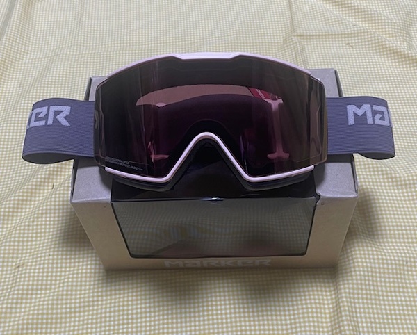 【24モデル新品・即決】未使用MARKER POSSE MAGNET+ ダークローズ/ダークローズミラー スペアレンズハードケース付属メガネ対応47%OFF