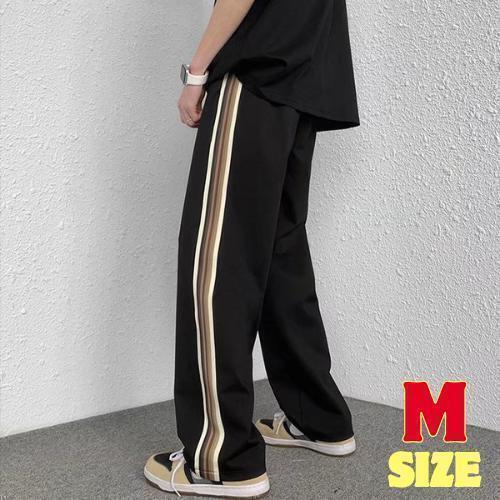 ジャージ サイドライン ストリート パンツ モード メンズ 男女兼用 M ダンス