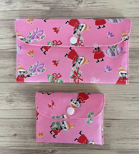 マルチケース&カードケース・多用途 ・ハンドメイド・リトルミイ・2個セット