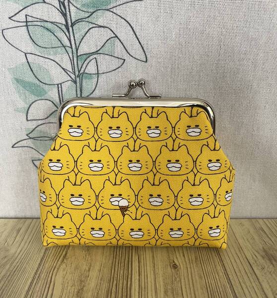 がま口 / ポーチ / 財布 / 小物入れ / ハンドメイド☆ノラネコぐんだん・64
