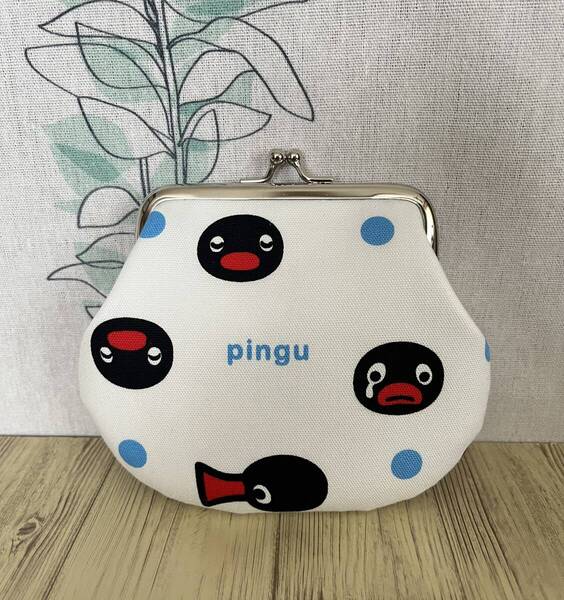 がま口 ポーチ / 財布 / 小物入れ / ハンドメイド☆ ピングー36