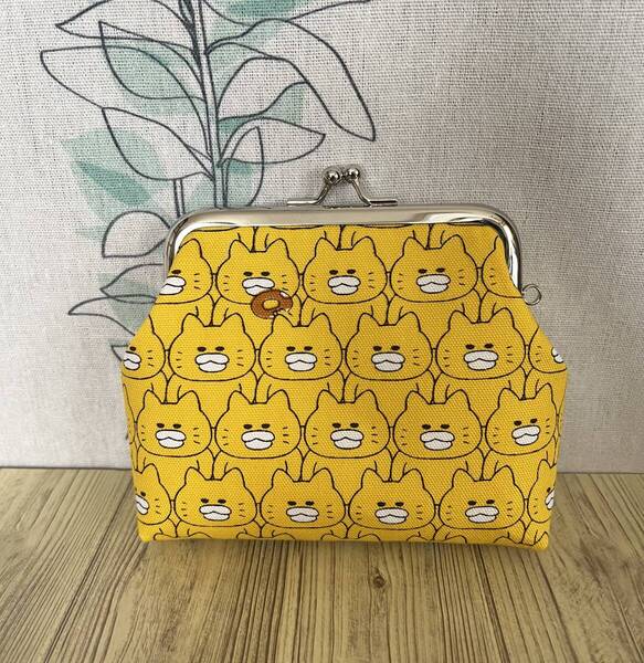 がま口 / ポーチ / 財布 / 小物入れ / ハンドメイド☆ノラネコぐんだん・65