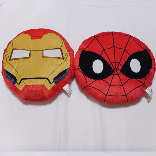 MARVEL マーベル アイアンマン スパイダーマン クッション 2つセット