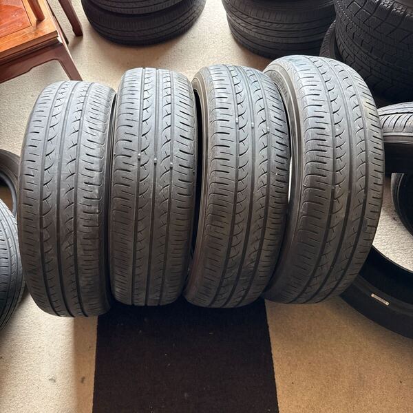 165/65R15 81S ヨコハマ ブルーアース BluEarth 中古夏4本 2017年製 送料無料