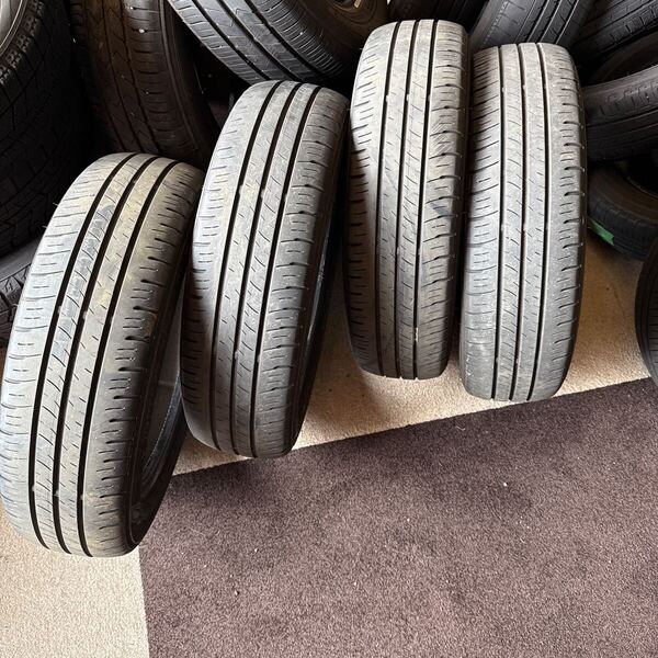 155/65R14 ダンロップ ENASAVE EC300+ エナセーブ 中古夏4本 2020年製 送料無料 DUNLOP