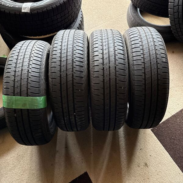 ブリヂストン ECOPIA NH200C 175/65R14 82S★中古夏4本 サマータイヤ 2022年製 送料無料 バリ山 パンク1P修理済み