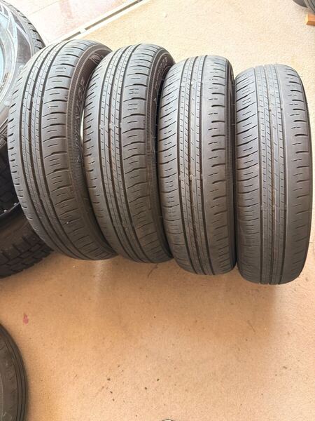 155/65R14 ダンロップ ENASAVE EC300+ 中古夏4本 サマータイヤ 送料無料 2020年製1本と2022年製3本