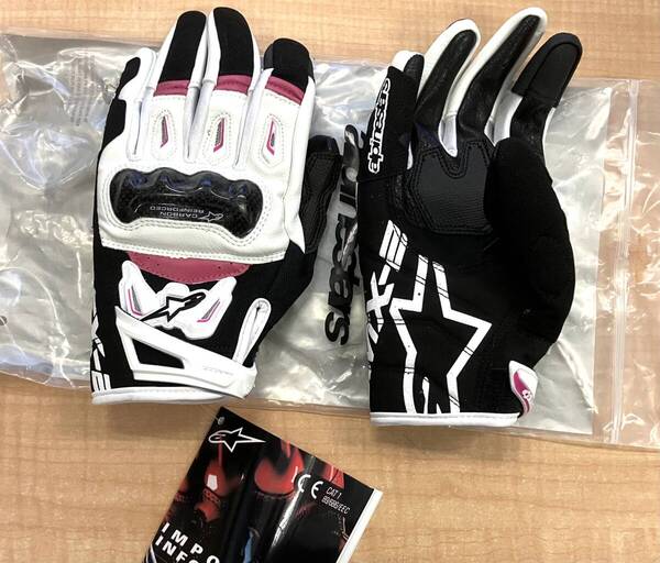 alpinestars本革グローブSMX2未使用品サイズS/アルパインスターズ/レディース