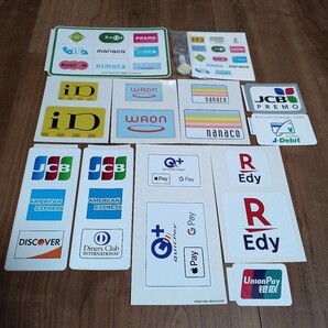 交通系ICカード クレジットカード デビッドカード QUICPay nanaco WAON PASMO Suica icoca はやかけんTOICA ステッカー非売品