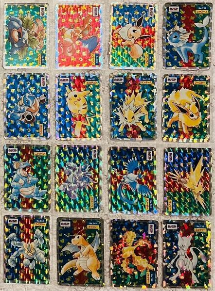 【Complete Set】Pokemon Topsun Holo 16cards ポケモンカード トップサン ホロ レア キラ 16枚 リザードン ピカチュウ他