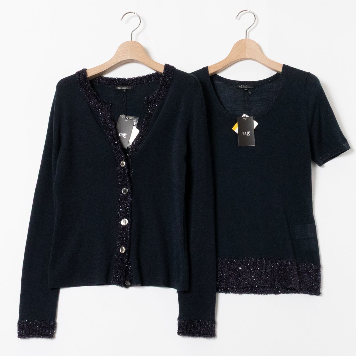 (新品) 23区|ニジュウサンク、カーディガン セット、ニットアンサンブル、38 Yahoo!オークション -「23区 ニット アンサンブル」の落札相場