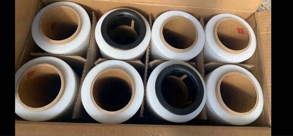 ストレッチフィルム ラップ 15μ 厚み 12μ 強化フィルム 幅500mm 長さ300m 1ケース 8巻