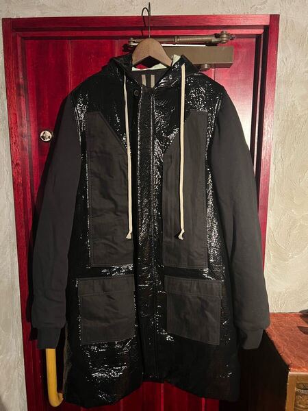 新品未使用 Rick Owens リックオウエンス フード ロング パーカー BLACKBACTERIA Sサイズ 付属品完備