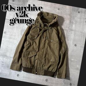 00s military jacket volume neck y2k punk