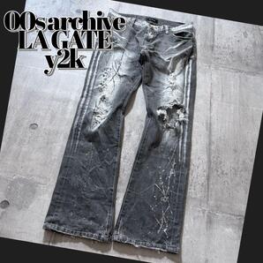 00s LAGATE japanese label flare denim