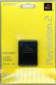 中古PS2ハード 北米版 PLAYSTATION2 MEMORY CARD 8MB (BLACK)