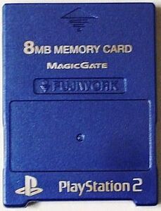 中古PS2ハード PlayStation2 専用メモリーキング2(8MB) ブルー