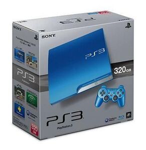 中古PS3ハード プレイステーション3本体 スプラッシュ・ブルー(HDD 320GB/CECH-3000BSB)