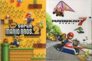 中古文房具 集合 クリップバインダー 「3DSソフト Newスーパーマリオブラザーズ2」 ヤマダ電機購入特典