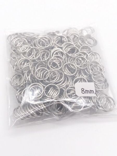 丸カン8mm シルバー 20g 約220個