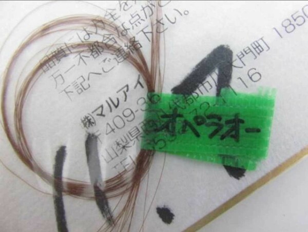 テイエムオペラオー 一本 たてがみ 非売品 チャリティー ウマ娘 風水 御守り 競馬 鬣 和田竜二 金運