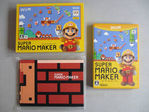 ★★c 任天堂 Nintendo WiiU スーパーマリオメーカー 限定仕様 ブックレット付 初期版 SUPER MARIO MAKER ソフト Wii U 送料無料 ☆★