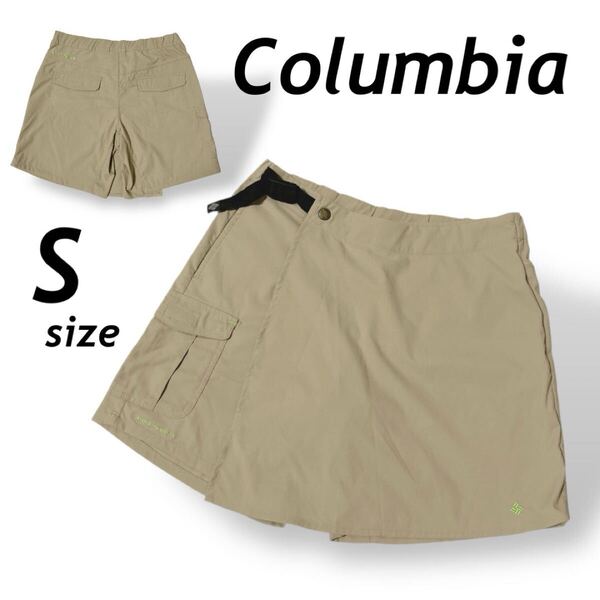 Columbia コロンビア ウィメンズ レディース ゴダンラップキュロット ハーフパンツ S オムニシールド PL4002 アウトドア ベージュ (E028)★