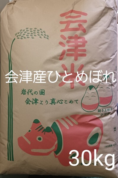 会津産 ひとめぼれ 玄米 30kg 令和6年産