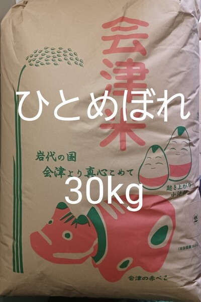 会津産 ひとめぼれ 玄米 30kg 令和6年産