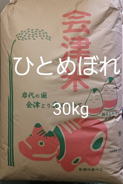 会津産 ひとめぼれ 30kg 玄米 令和6年産