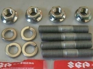 PayPay☆ GSX250E ザリ ゴキGSX250T GSX250L GS425 GSX400Eザリ ゴキGS450 マフラースタッドボルトセットGS400L