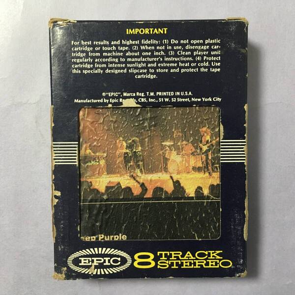 DEEP PURPLE MADE IN JAPAN 8 TRACK CARTRIDGE US製