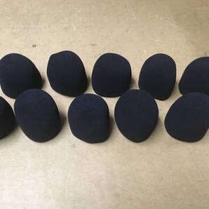 送料込 カラオケ マイク ヘッド内部スポンジ グリル 風防 内側 インナースポンジ 黒色 10個 風切り音軽減
