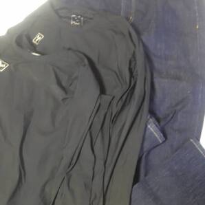■■3点セットWORKMANワークマンFind-outデニムストレッチパンツ1枚BURTLEアウトドア作業用ストレッチ吸水 吸汗 速乾 Tシャツ2枚Mサイズ