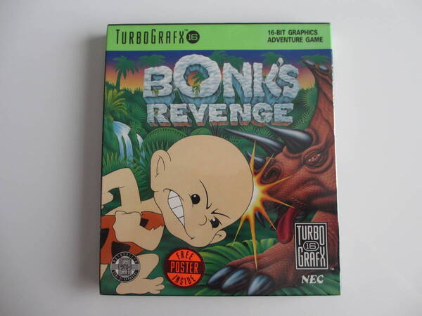 新品未開封 TurboGrafx 16 Bonk's Revenge 北米版 純正品 シュリンク付き PCエンジン PC原人 2 NEC PCE HuCard Sealed