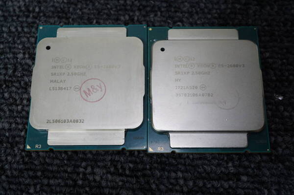 2個セット Intel Xeon E5-2680 V3 12コア24スレッド