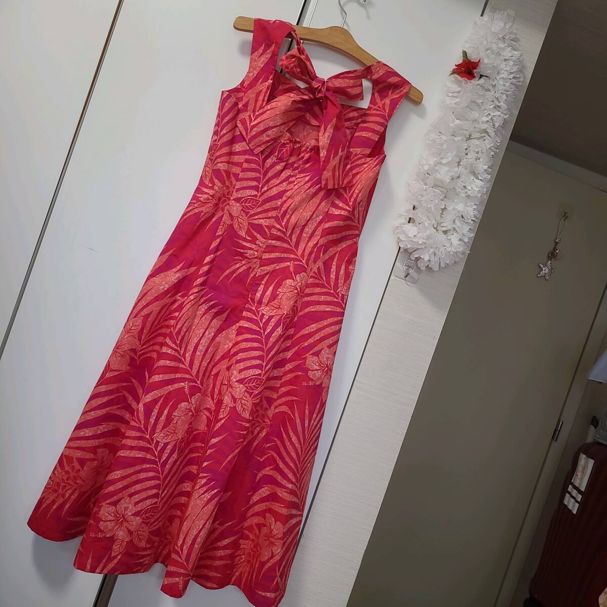 ハワイ製 フラダンス衣装】レッド Royal Creations ワンピース