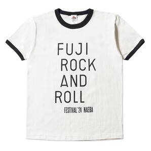新品 フジロック FUJI ROCK FESTIVAL '24 リンガー Tシャツ L 半袖 白 ホワイト Tee プリント
