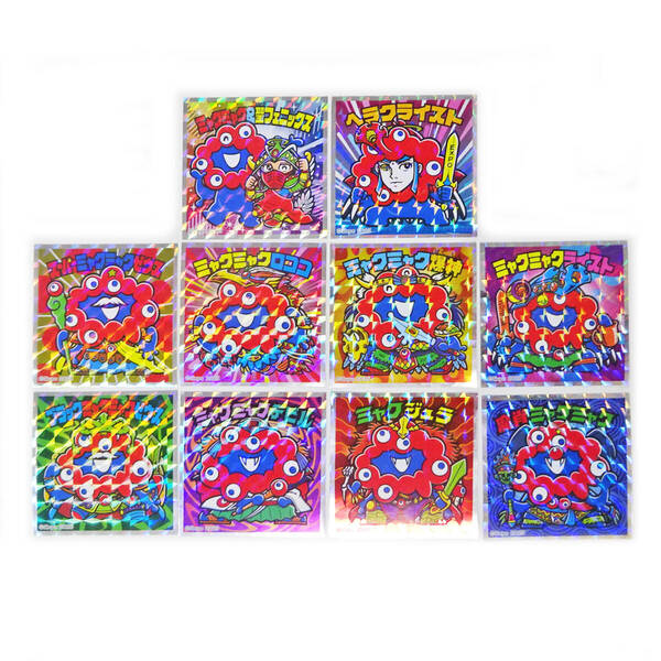 ★コンプリート★シークレット★全10枚★新品★ミャクミャクマンチョコ★ビックリマン★ビックリマンチョコ★万博★シール★