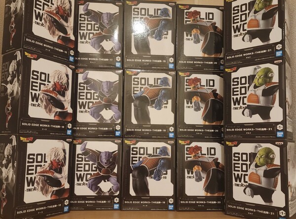 ドラゴンボール ギニュー特戦隊 ジース バータ リクーム グルド フィギュア SOLID EDGE プライズ THE出陣 フルセット DRAGON BALL