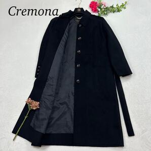 F671 M 9 クレモナ ベルト付 カシミヤ100% ロングコート レディース