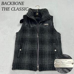 G136 美品 M バックボーンザクラシック ベスト グレー メンズ